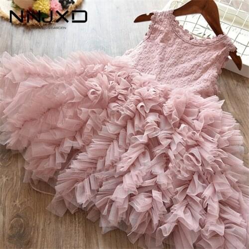 Pink Girl Clothes Cute Children Dresses Kids Daily Clothes For 3 4 5 6 7 Years Girls Little Princess Dress For Wedding Party