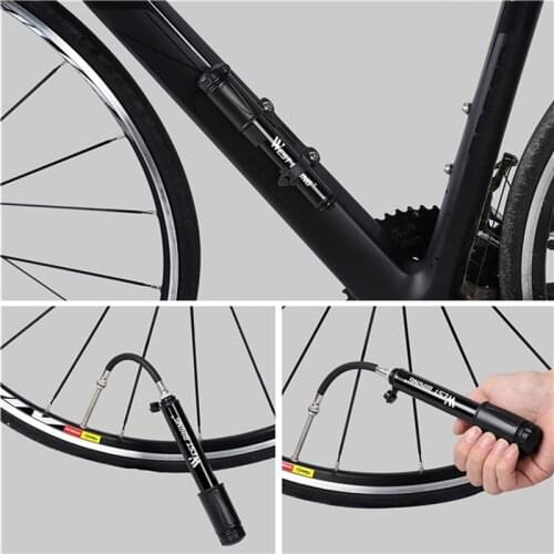 Hand Mini Bicycle Pump Tire Air Inflator Valve Ball Needle Hose MTB Accessories Portable Bike Pump Tool High Quality Accessories