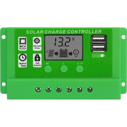 Green shell solar controller 12v2v photovoltaic power generation solar charging and discharging control system