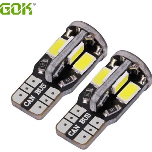Super Bright!! 10 X T10 W5W led canbus t10 10SMD led 5730 5630 Canbus NO ERROR t10 10led 12V Car Auto Bulbs Indicator Light
