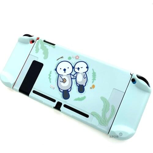 Light Blue PC Hard Cover Shell NS Game Console Back Cover Grip Box Protective Case for Nintendo Switch Accessories