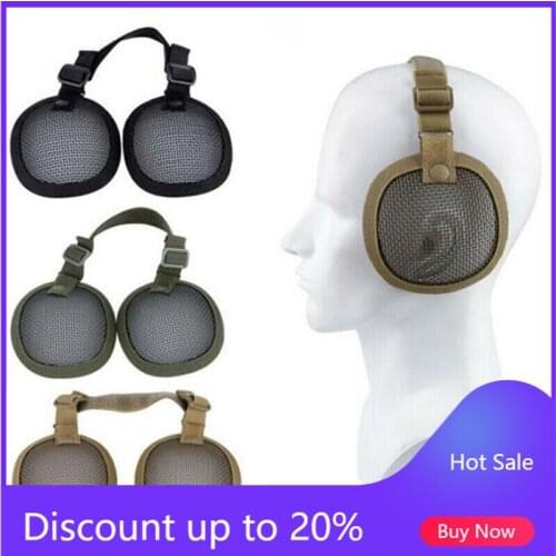 WoSporT Tactical Steel Net Ear Protection Airsoft Hunting Helmet Accessories