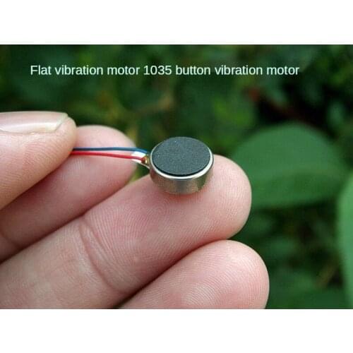 100pcs High Quality DC3V-4.2V Flat Vibration Motor 1035 Button Vibration Motor