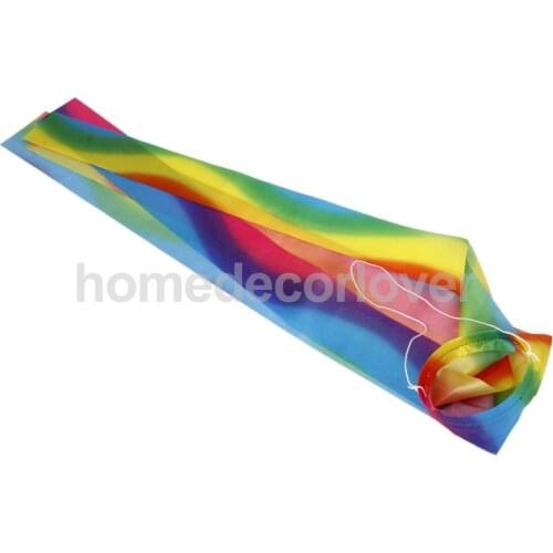150cm Rainbow Windsock Carp Flag Koi Nobori Wind Streamer Hanging Kite Decor