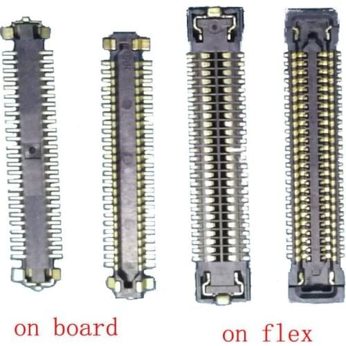 2pcs LCD Display Screen Flex Cable FPC Connector For Xiaomi MI8 Mi 8 M8 SE 8SE Plug Port Clip On Motherboard Board 50pin