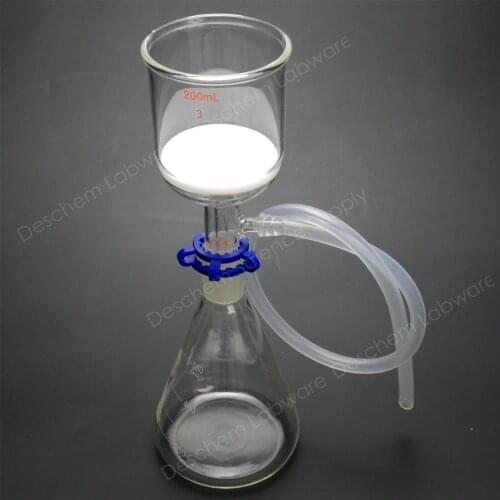 24/40,Lab Suction Filtration Unit,200ml Buchner Funnel,500ml Erlenmeyer Flask