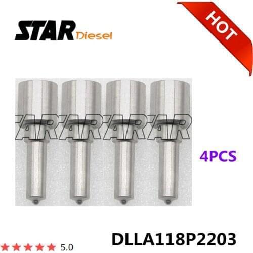 4 Pieces DLLA118P2203 Common Rail Diesel Nozzle 0433172203 For 0445120125 0445120236 0986435560 0986435554 0986435522