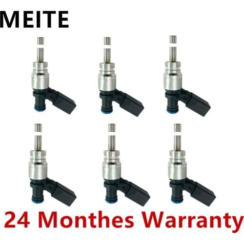 6PCS Engine Fuel Injector Set For Audi A4 09 A5 Quattro 2008-2010 A6 2010-2011 Q5 2009-2012 06E906036E 06E906036C 06E 906 036F