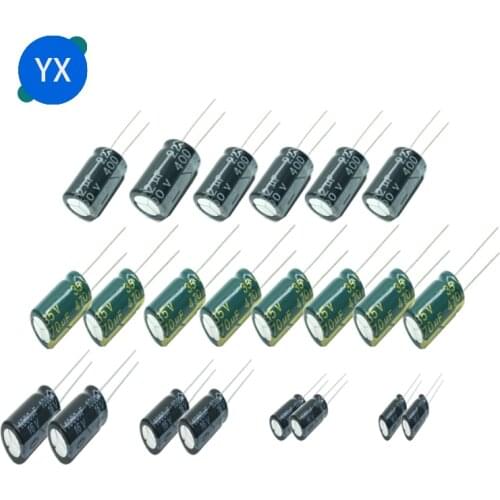 10V 16V 25V 35V 50V 63V Aluminum Electrolytic Capacitor2.2 3.3 4.7 5.6 10 22 33 100 220 330 470 1000 2200 3300 4700 6800 10000UF