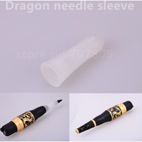 Free Shipping 10 pcs Dragon Tattoo Machine Needle sleeve Permanent Makeup Components Dragon Tattoo Pen Accessories