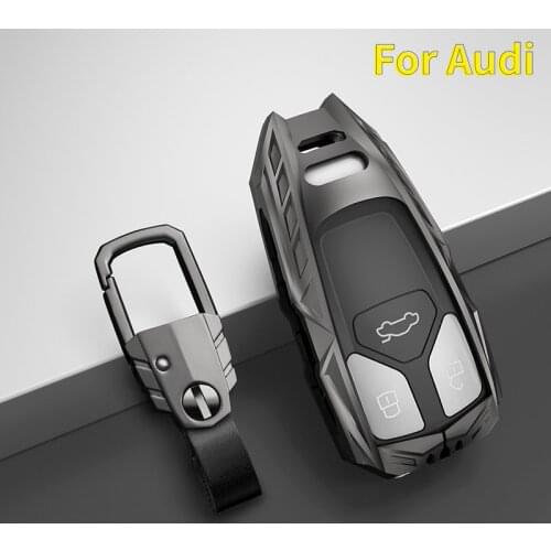 Zinc Alloy Material Car Key Cover Case Shell for Audi A6 A5 Q7 S4 S5 A4 B9 Q7 A4L 4m TT TTS RS 8S 2016 2017 2018 Accessories