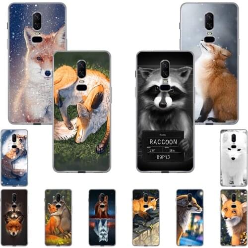 Phone Case for OnePlus 8T 5T 7T 7 Pro 6 5 3 8 Nord N10 N100 Animal Raccoon Fox Soft Silicone cases for OPPO Realme 5Pro Cover