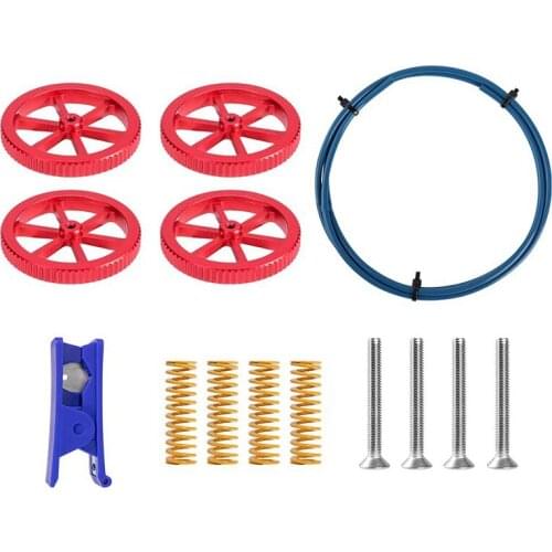 Creality Upgrade Aluminum Hot Bed Finger Screw Nut Accessory Kit for Ender 3/3 Pro/3 X/3 V2, Ender 5/5 Plus