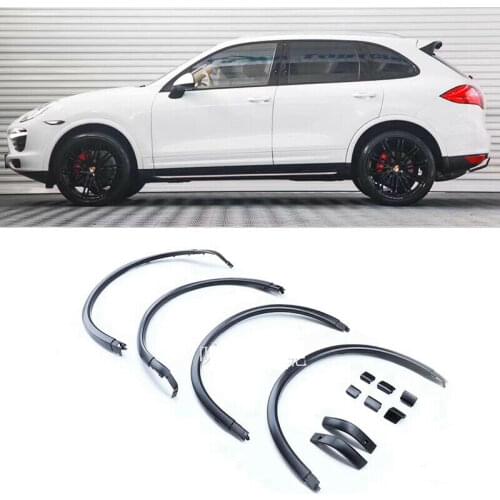 For Porsche Cayenne GTS 2015-2017 Fender Wheel Eyebrow Protector Wheel Arch Strips Moulding Cover Trim Car Accessories
