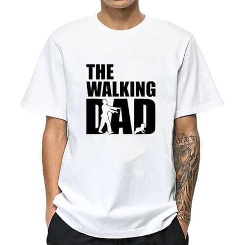Mens T-shirts 2019 Summer Tops Tees The Walking Dad Fathers Day Gift Harajuku T Shirt Short Sleeve Harajuku White Men Tshirt