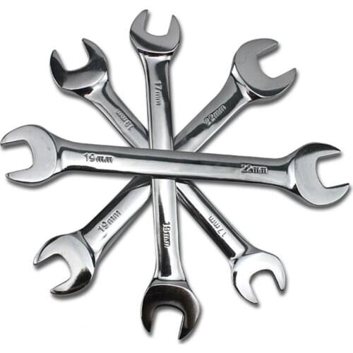 6-15mm Dual Open Head Wrench Not Easy to Rust Hand Tools Double Open End Spanner for Auto Repair