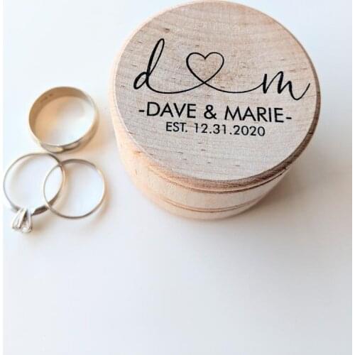 Personalized Wedding Ring Box Custom Ring Bearer Box Custom Ring Box Engagement Ring Box Wooden I Do Box Boho Wedding