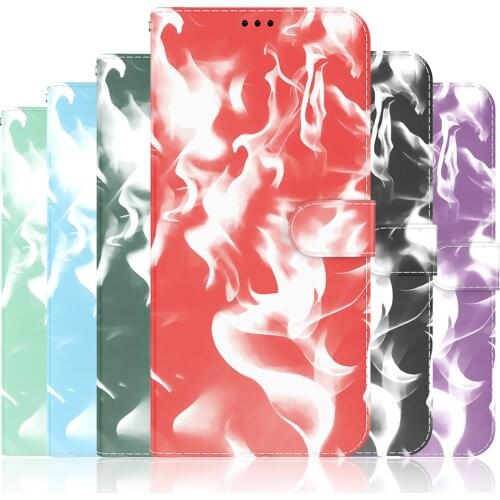 Painted Leather Flip Case for iPhone 12 11 Pro Max X XS XR 6S 7 8 Plus Wallet Cards Stand Phone Shockproof Cover Etui Capa Shell