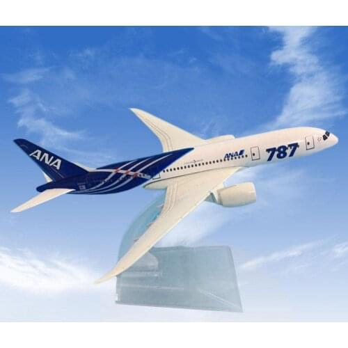16CM alloy Japan AIR ANA Airlines Boeing 787 B787 airline model airplane model aircraft for kids children adult gifts