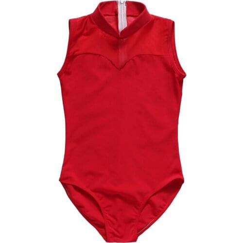 New Style Kid Girl Ballet Leotards Dance Gymnastics Leotard Stand-up Collar Practice Clothes Ballet Costume Child Stage Costumes