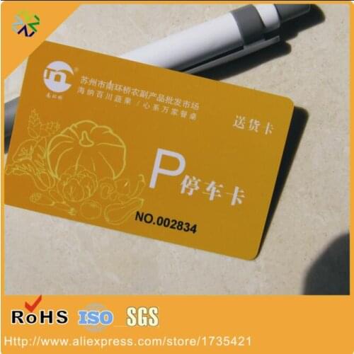2000pcs/lot round corner CMYK full color printing ISO standard size plastic card