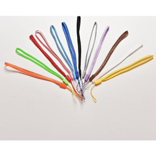 20Pcs Mobile Phone Strap DIY Nylon wrist hand cell phone mobile chain straps Charm Cords Hang Rope Lanyard Random Color