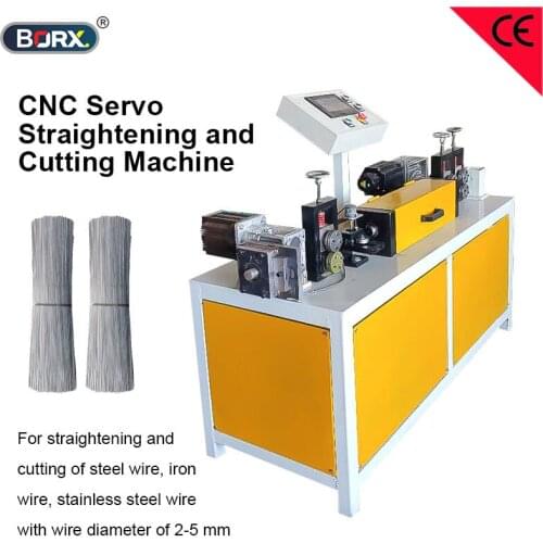 2-5 mm steel wire iron and stainless steel wire cutting machine CNC servo straightening cut equipment