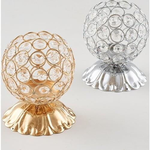 Wedding props candlestick ornaments plated wrought iron candlesticks creative candle cups electronic candlesticks