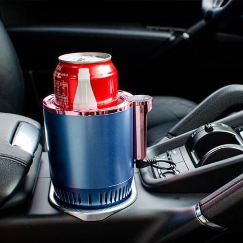 Car Trip Smart Car Cup Warmer and Cooler Electric Coffee Warmer Beverage Cooling&Heating Mug with Temperature Display