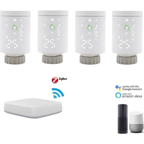 Room heating WiFi smart radiator thermostat With Tuya ZigBee Gateway TRV