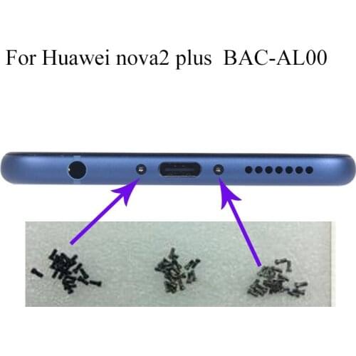 2PCS Tail Bottom Charging Charge Dock Screws for Huawei nova2 plus Nova 2 plus BAC-AL00 Screw