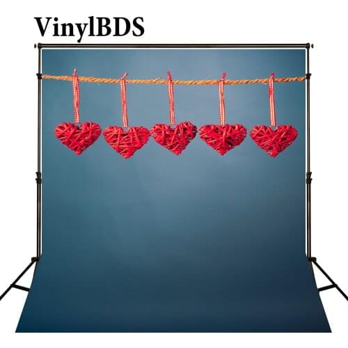 VinylBDS Universal Adult Photography Background Hanging Red Knit Love ValentineS Day Backdrops For Photography