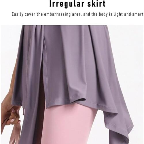 Women Bandage Skirt FitnOne Chip Dance Yoga Short Wild Outer Anti-Exposure Loose Unfettered Hip Warpped Skirt