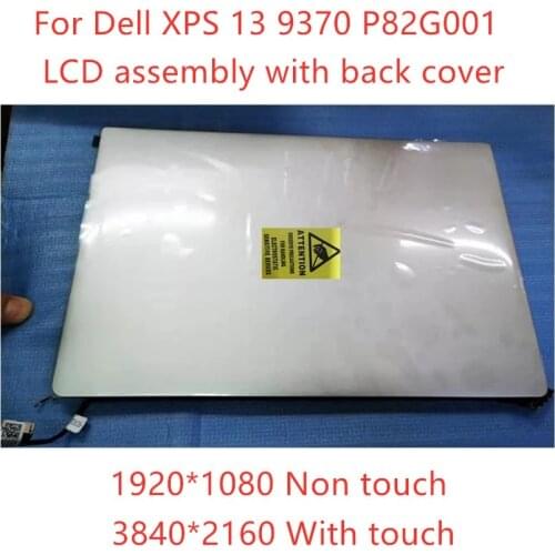 13.3" Original For Dell XPS 13 9370 P82G001 LCD Touch Screen assembly display 1920*1080 FHD 3840*2160 UHD silver Fully Tested