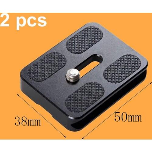 2pcs 1/4'' Screw Metal CN Quick Release Plate High Quality for Benro B0 B1 B2 J1 N1 Tripod Ballhead Arca Swiss