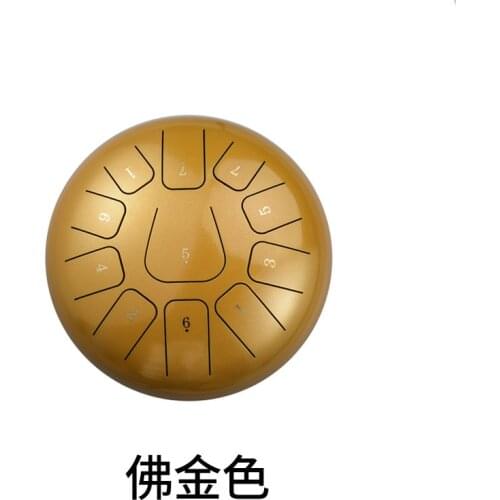 Hand-pan Drum 10 Inch 11 Tone Drum Steel Tongue Instrument With Drum Bag And A Pair Of Mallets Musical Instruments