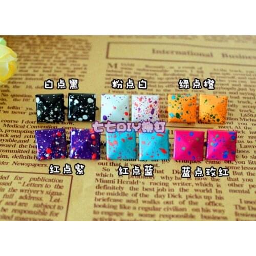 Free Shipping DOT painted 600pcs 12mm Rivet Spike Stud Punk Leathercraft DIY rivets