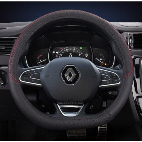 Steering Wheel Cover for Renault Scenic Clio Laguna 2 3 4 5 Kangoo Fluence Megane Trafic Talisman Twingo Kaptur Car Accessories