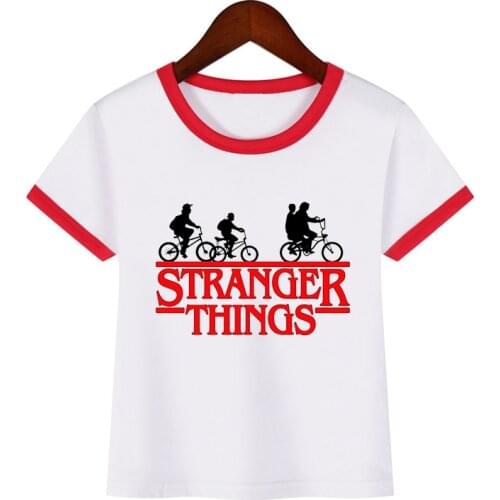 Baby boy and girl Stranger Things t shirt Kids tee shirt fashion Cartoon Short Sleeve T-shirt Clothes Funny Tshirt Casual Tops