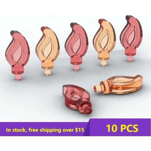 10PCS Small Flame Building Block 37775 Assembles Particles DIY Bricks Part Educational Game Toys For Children Kid Christmas Gift