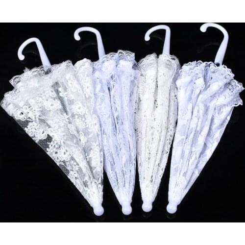 Lace Umbrella Stage Performance Embroidery Lace Umbrella Bride Photograph Prop Craft Umbrella Wedding Party Decoration SN690