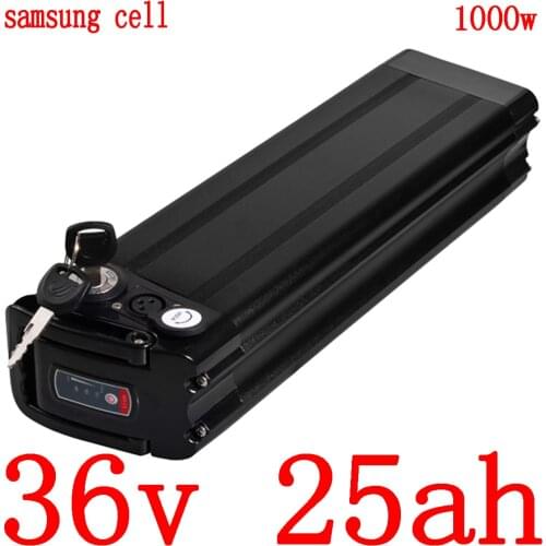 36V 500W 1000W Ebike Battery 36V 20AH Lithium Battery 36V 10Ah 13Ah 15Ah 18Ah 20Ah 22Ah 25Ah Electric Bicycle Battery+2A charger