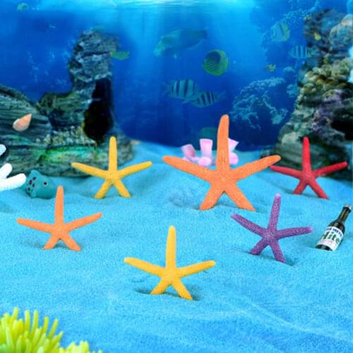 New 5cm Artificial Starfish Underwater Resin Aquarium Fish Tank Decoration Artificial Fish Pet Ornaments Viewing Decorations
