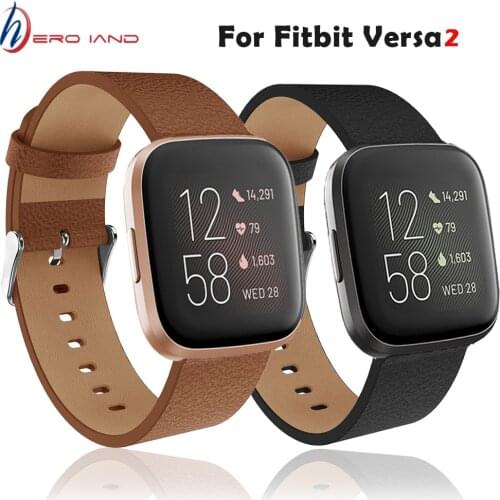 New Fashion Match Replacement Watch Band Leather Wrist Watchband Strap Bracelet Belt For Fitbit Versa 2/ Lite Watch Wristband