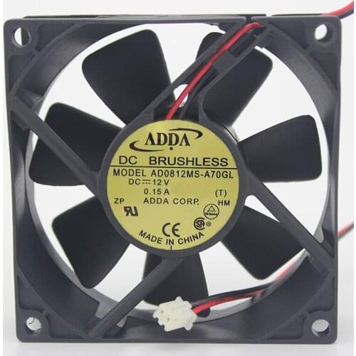 Original genuine 8025 12V 0.15A silent chassis power supply fan AD0812MS-A70GL