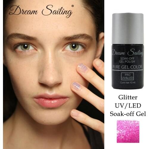 Semipermanent Resin Color Coat UV LED Long Lasting Soak off Gel Nail Art Design Manicure Varnish Lacquer Glitter Gel Polish