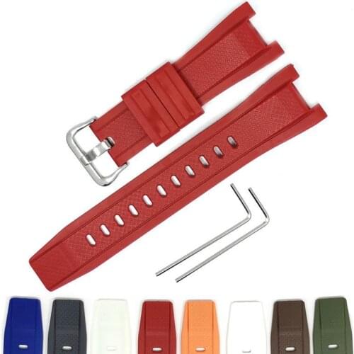 Premium Rubber Watchbands For Casio G-SHOCK GST-W300 400G B100 Waterproof Sweatproof Smart Sport Silicone Bracelet Strap