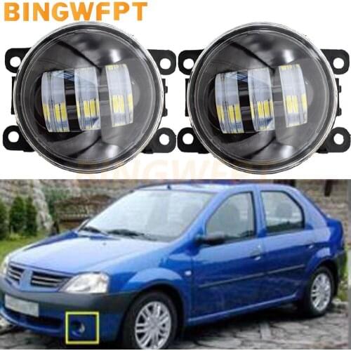 For Renault Duster Captur Koleos Scenic Twingo Latitude Logan Fluence Kadjar Kwid Lodgy Talisman LED Fog Lamps fog light
