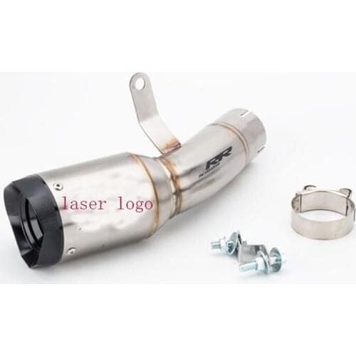 S1000RR Motorcycle Exhaust Whole Set Pipe Middle Link Tube Connecting Exhaust Tip Muffler Pipe For S1000R 2015-2016 Slip On