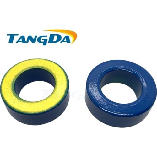 Tangda Iron powder cores T157-17 OD*ID*HT 40*24*14.5 mm 5.3nH/N2 4ue Iron dust core Ferrite Toroid Core toroidal blue yellow AG